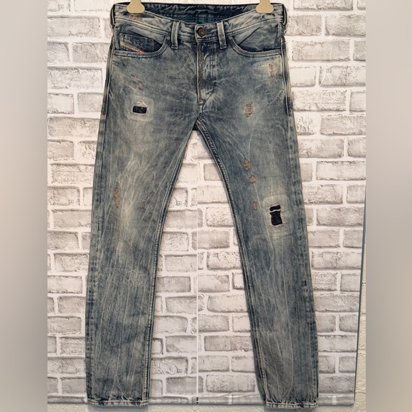 Diesel Other - Diesel Thanaz Slim Skinny Jeans size 30 Wash 813z Ditressed Patched